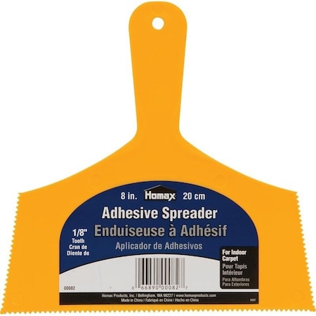 Adhesive Spreader Knife, Notched Blade, Polystyrene Blade, Polystyrene Handle, Reinforced Handle